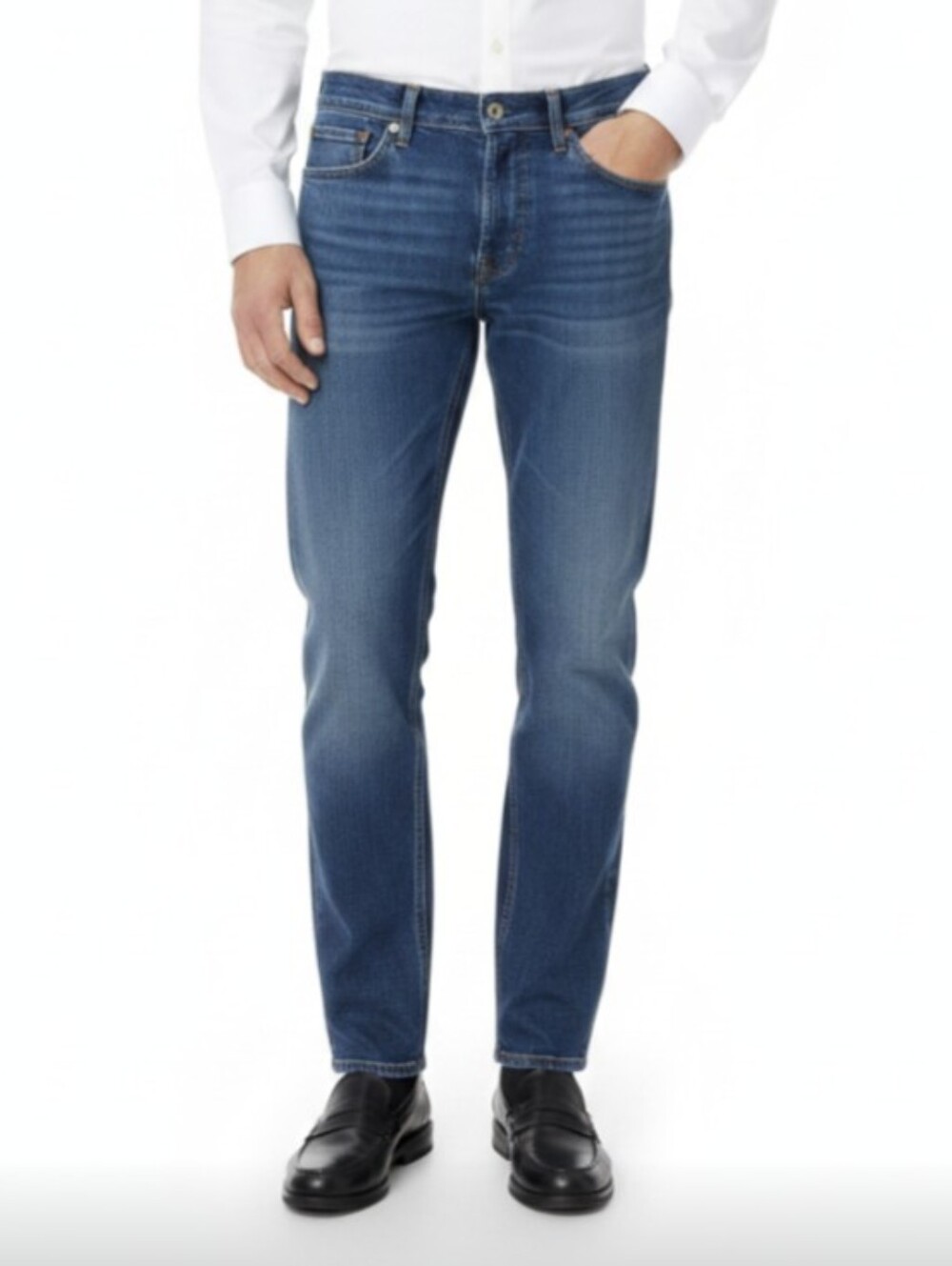 LEVI STRAUSS, LEVI'S! BLUE DENIM 505 RELAXED, STRAIGHT LEG JEANS! SZ 36X32